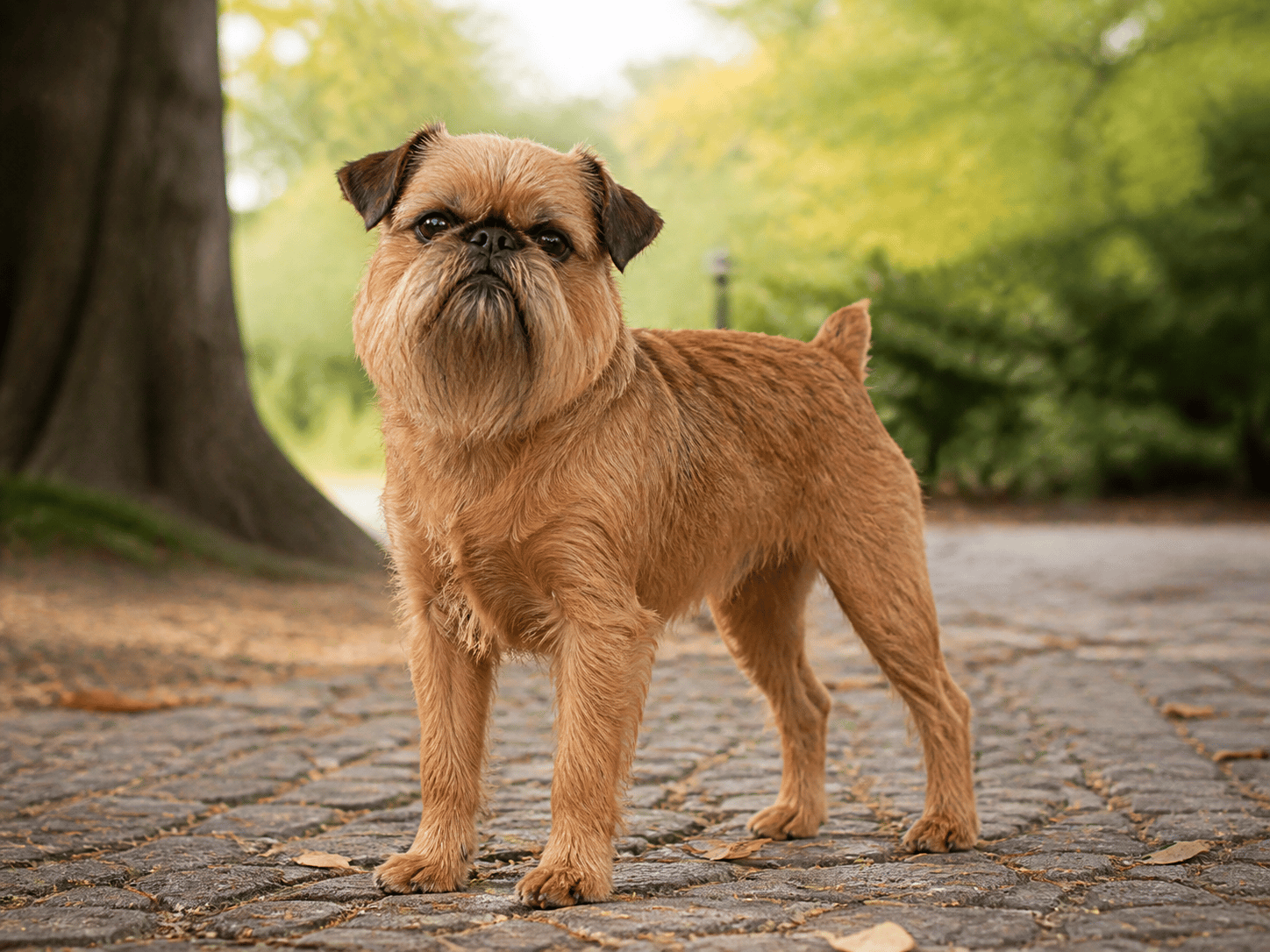 Brussels Griffon outdoors