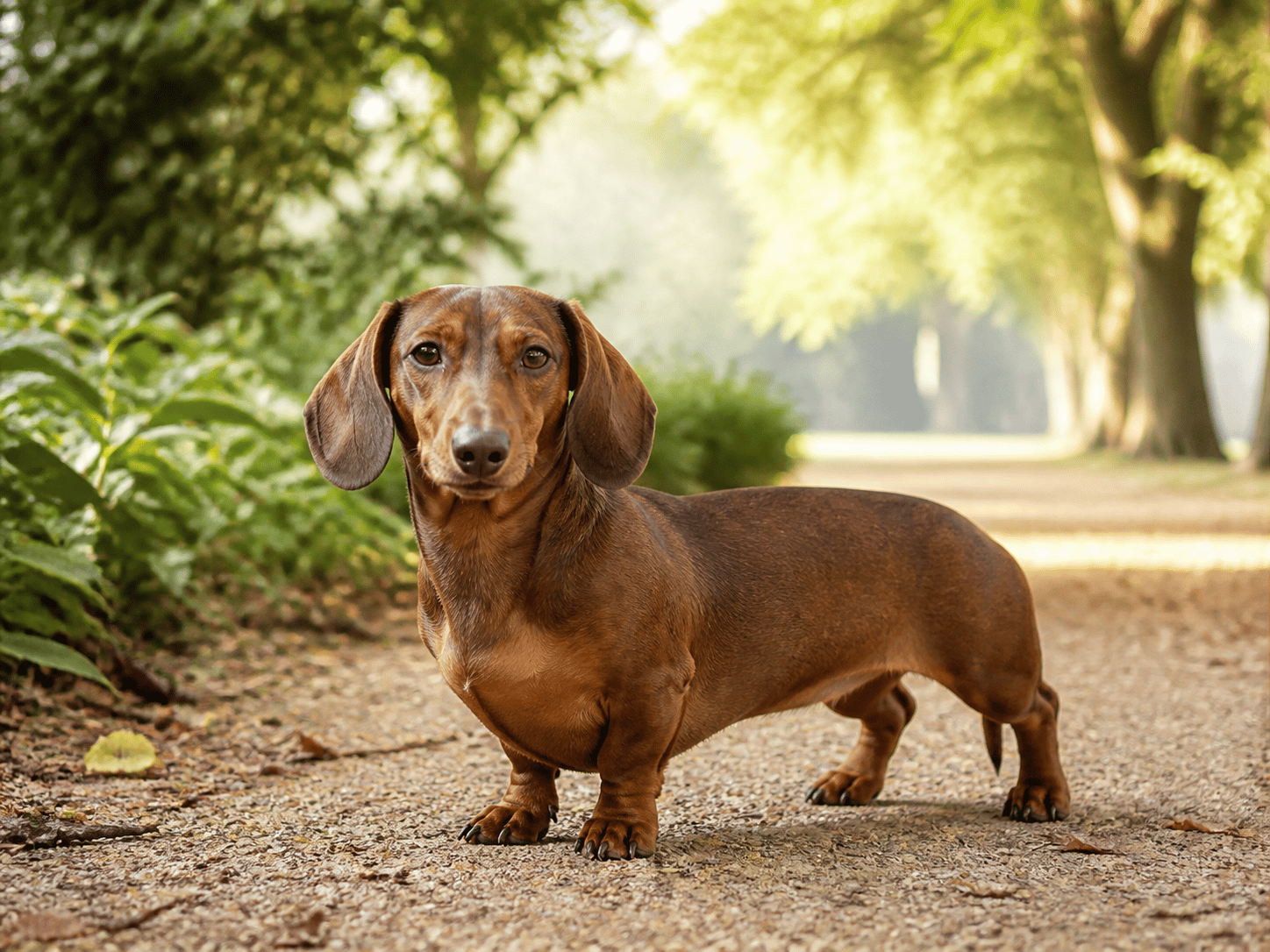 Dachshund outdoors